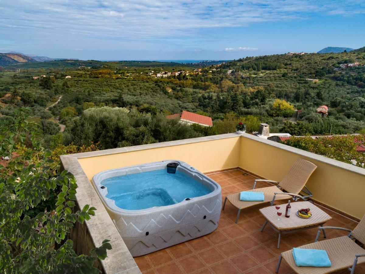 Villa Erontas - Private Heated Jacuzzi Makhairoí 외부 사진